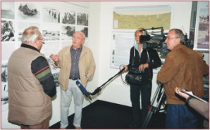 Dreharbeiten in Ausstellung