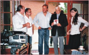 von Keusgen mit Filmteam